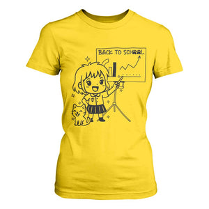 Back To school T Shirt For Women Funny Teacher Teaching Cat Lover Gift TS12 Daisy Print Your Wear
