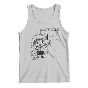 Back To school Tank Top Funny Teacher Teaching Cat Lover Gift TS12 Ash Print Your Wear