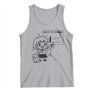 Back To school Tank Top Funny Teacher Teaching Cat Lover Gift TS12 Athletic Heather Print Your Wear