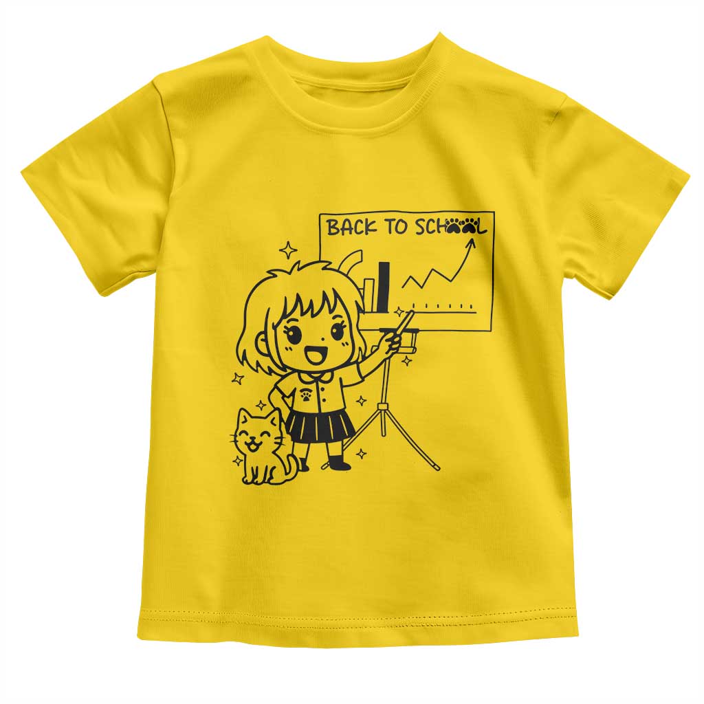 Back To school Toddler T Shirt Funny Teacher Teaching Cat Lover Gift TS12 Daisy Print Your Wear