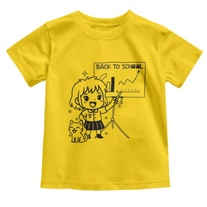 Back To school Toddler T Shirt Funny Teacher Teaching Cat Lover Gift TS12 Daisy Print Your Wear