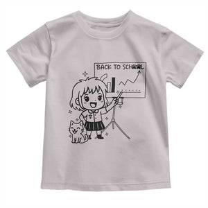 Back To school Toddler T Shirt Funny Teacher Teaching Cat Lover Gift TS12 Ice Gray Print Your Wear
