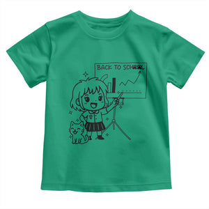 Back To school Toddler T Shirt Funny Teacher Teaching Cat Lover Gift TS12 Irish Green Print Your Wear