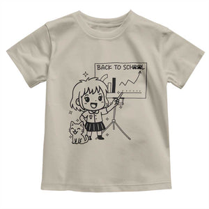 Back To school Toddler T Shirt Funny Teacher Teaching Cat Lover Gift TS12 Sand Print Your Wear