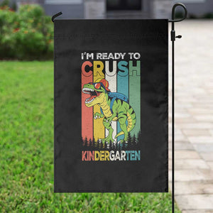 Funny Dinosaur Im Ready To Crush Kindergarten Gift Garden Flag TS12 Print Your Wear