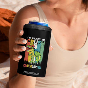 Funny Dinosaur Im Ready To Crush Kindergarten Gift 4 in 1 Can Cooler Tumbler TS12 Print Your Wear