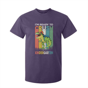 Funny Dinosaur Im Ready To Crush Kindergarten Gift T Shirt For Kid TS12 Purple Print Your Wear