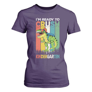 Funny Dinosaur Im Ready To Crush Kindergarten Gift T Shirt For Women TS12 Purple Print Your Wear