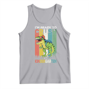 Funny Dinosaur Im Ready To Crush Kindergarten Gift Tank Top TS12 Athletic Heather Print Your Wear