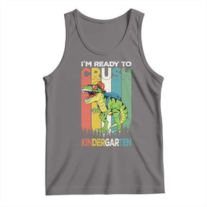 Funny Dinosaur Im Ready To Crush Kindergarten Gift Tank Top TS12 Deep Heather Print Your Wear