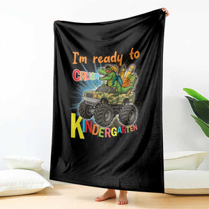 Im Ready To Crush Kindergarten Throw Blanket Dinosaur Driving Truck Gift TS12 Print Your Wear