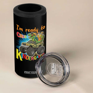Im Ready To Crush Kindergarten 4 in 1 Can Cooler Tumbler Dinosaur Driving Truck Gift TS12 Print Your Wear