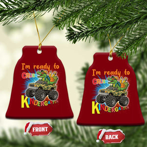 Im Ready To Crush Kindergarten Ceramic Ornament Dinosaur Driving Truck Gift TS12 Print Your Wear