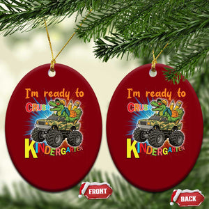 Im Ready To Crush Kindergarten Ceramic Ornament Dinosaur Driving Truck Gift TS12 Print Your Wear