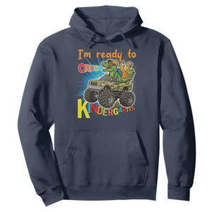 Im Ready To Crush Kindergarten Hoodie Dinosaur Driving Truck Gift TS12 Navy Print Your Wear
