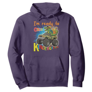Im Ready To Crush Kindergarten Hoodie Dinosaur Driving Truck Gift TS12 Purple Print Your Wear