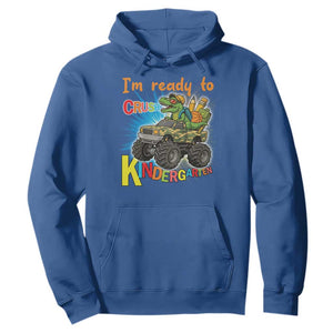 Im Ready To Crush Kindergarten Hoodie Dinosaur Driving Truck Gift TS12 Royal Blue Print Your Wear