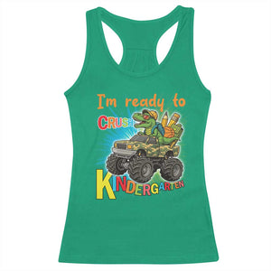 Im Ready To Crush Kindergarten Racerback Tank Top Dinosaur Driving Truck Gift TS12 Irish Green Print Your Wear
