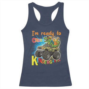 Im Ready To Crush Kindergarten Racerback Tank Top Dinosaur Driving Truck Gift TS12 Navy Print Your Wear