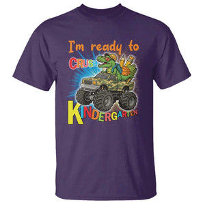 Im Ready To Crush Kindergarten T Shirt Dinosaur Driving Truck Gift TS12 Purple Print Your Wear