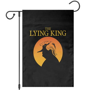 Funny The Lying King Long Nose Silhouette Garden Flag Vintage Political Satire Statement Gift