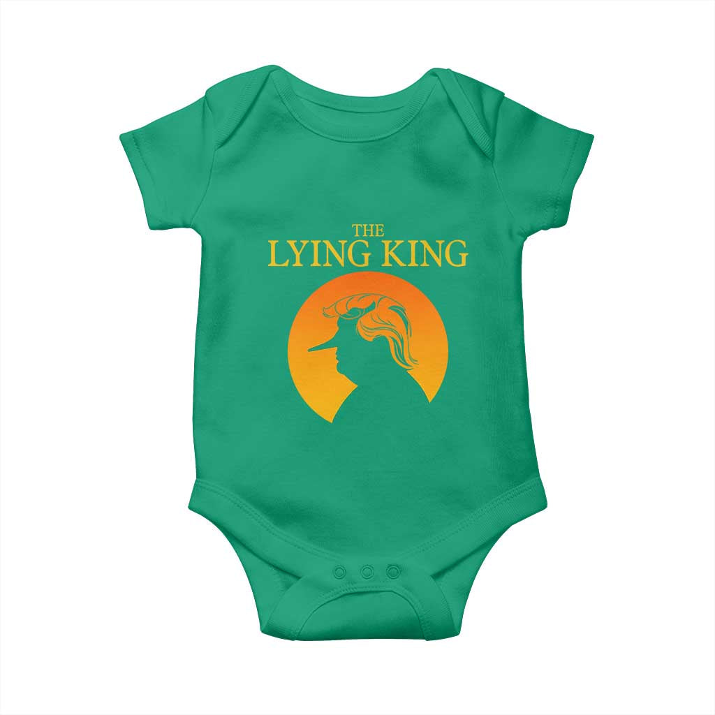 Funny The Lying King Long Nose Silhouette Baby Onesie Vintage Political Satire Statement Gift