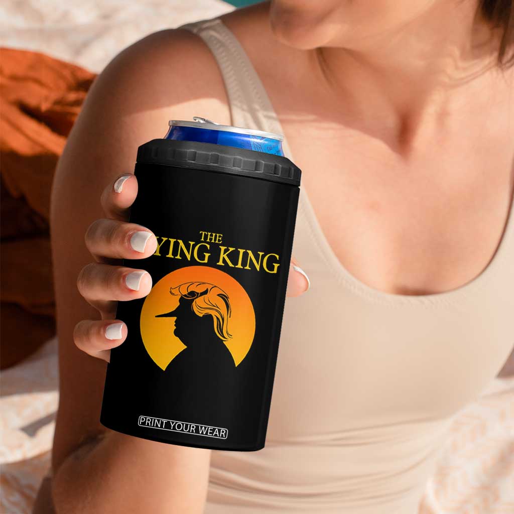 Funny The Lying King Long Nose Silhouette 4 in 1 Can Cooler Tumbler Vintage Political Satire Statement Gift TS12 Print Your Wear