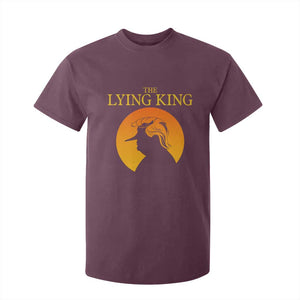 Funny The Lying King Long Nose Silhouette T Shirt For Kid Vintage Political Satire Statement Gift