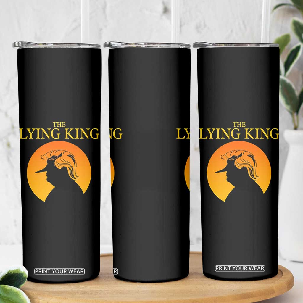 Funny The Lying King Long Nose Silhouette Skinny Tumbler Vintage Political Satire Statement Gift TS12 Print Your Wear