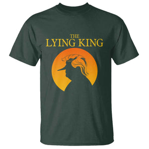 Funny The Lying King Long Nose Silhouette T Shirt Vintage Political Satire Statement Gift