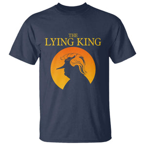 Funny The Lying King Long Nose Silhouette T Shirt Vintage Political Satire Statement Gift