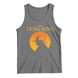 Funny The Lying King Long Nose Silhouette Tank Top Vintage Political Satire Statement Gift