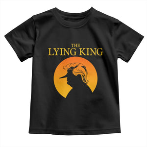 Funny The Lying King Long Nose Silhouette Toddler T Shirt Vintage Political Satire Statement Gift