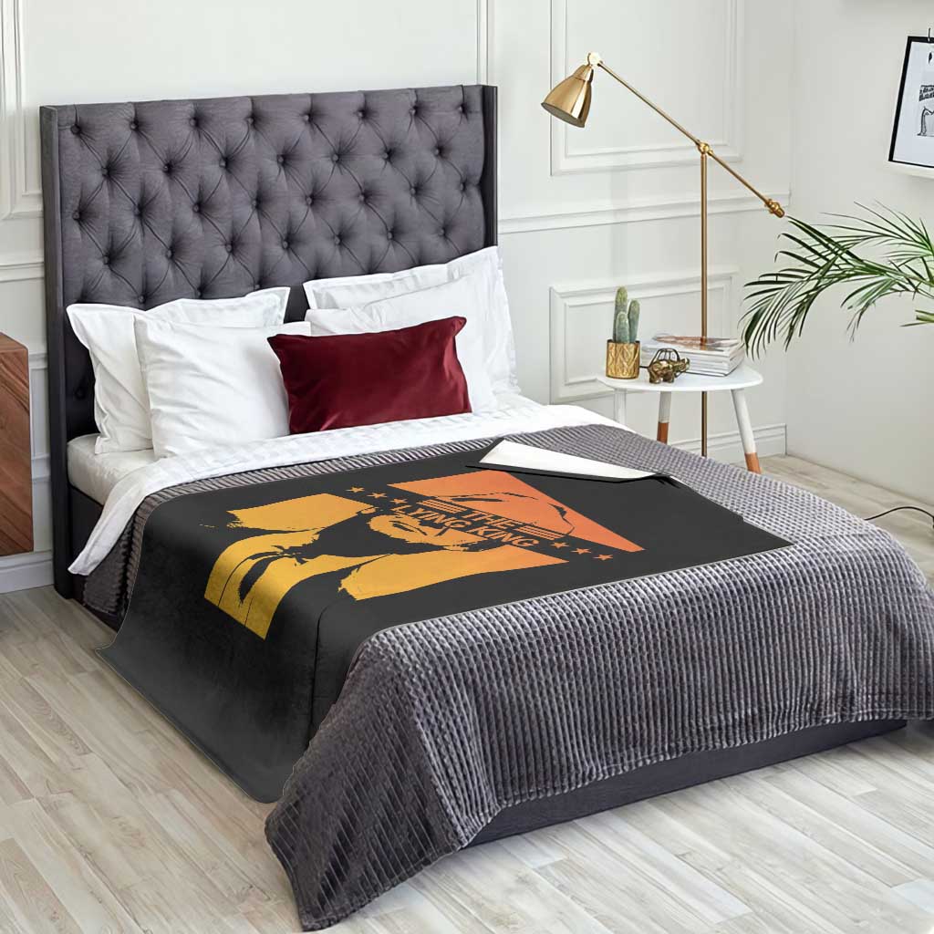 The Lying King Political Satire Throw Blanket Funny Bold Sarcastic Statement Gift