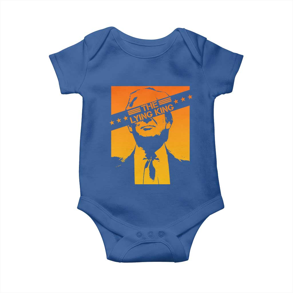 The Lying King Political Satire Baby Onesie Funny Bold Sarcastic Statement Gift
