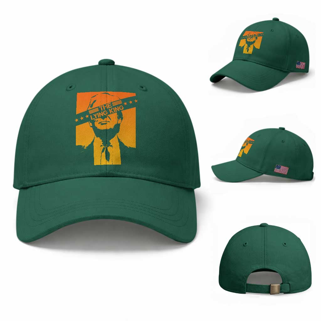 The Lying King Political Satire Baseball Cap Funny Bold Sarcastic Statement Gift