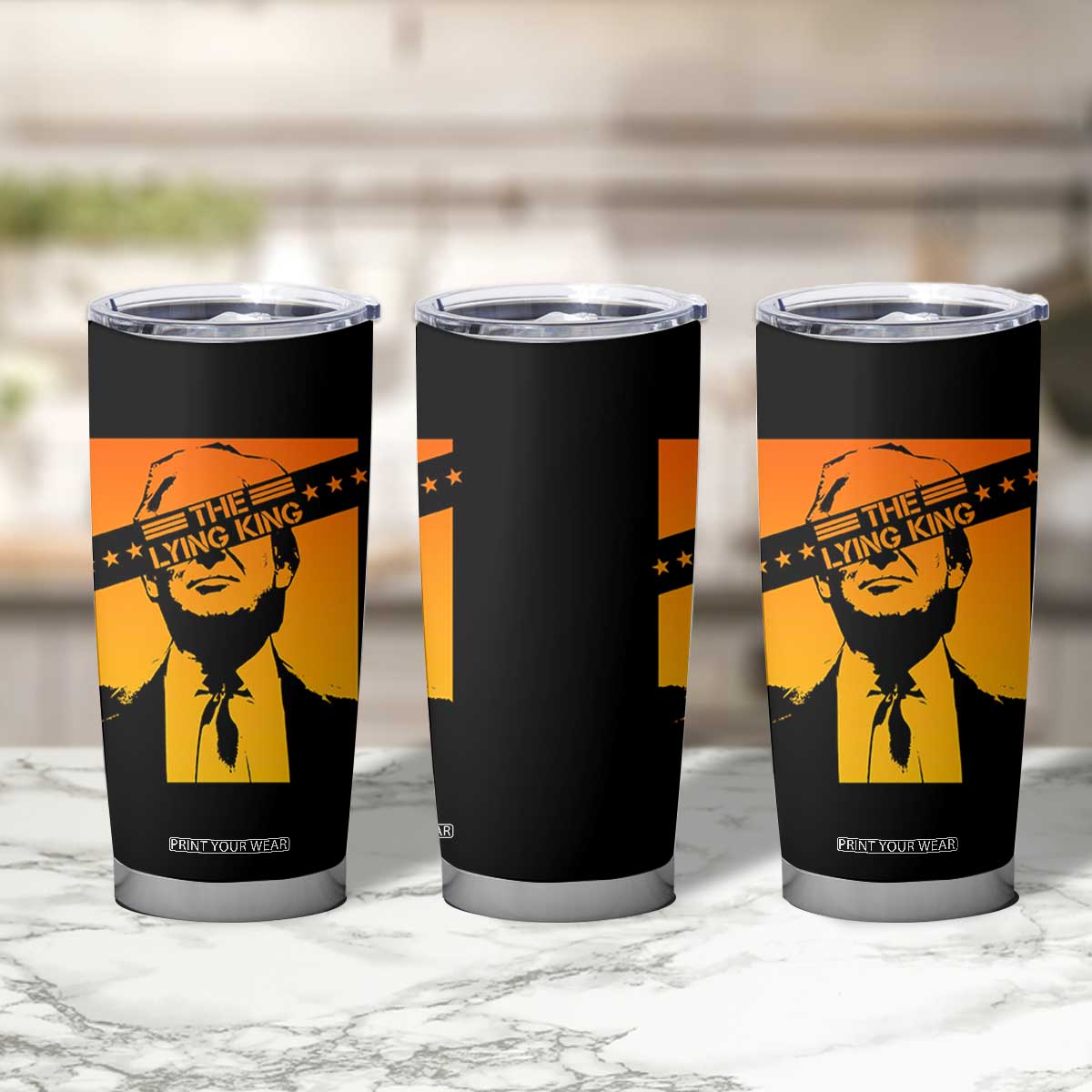 The Lying King Political Satire Tumbler Cup Funny Bold Sarcastic Statement Gift TS12 Print Your Wear