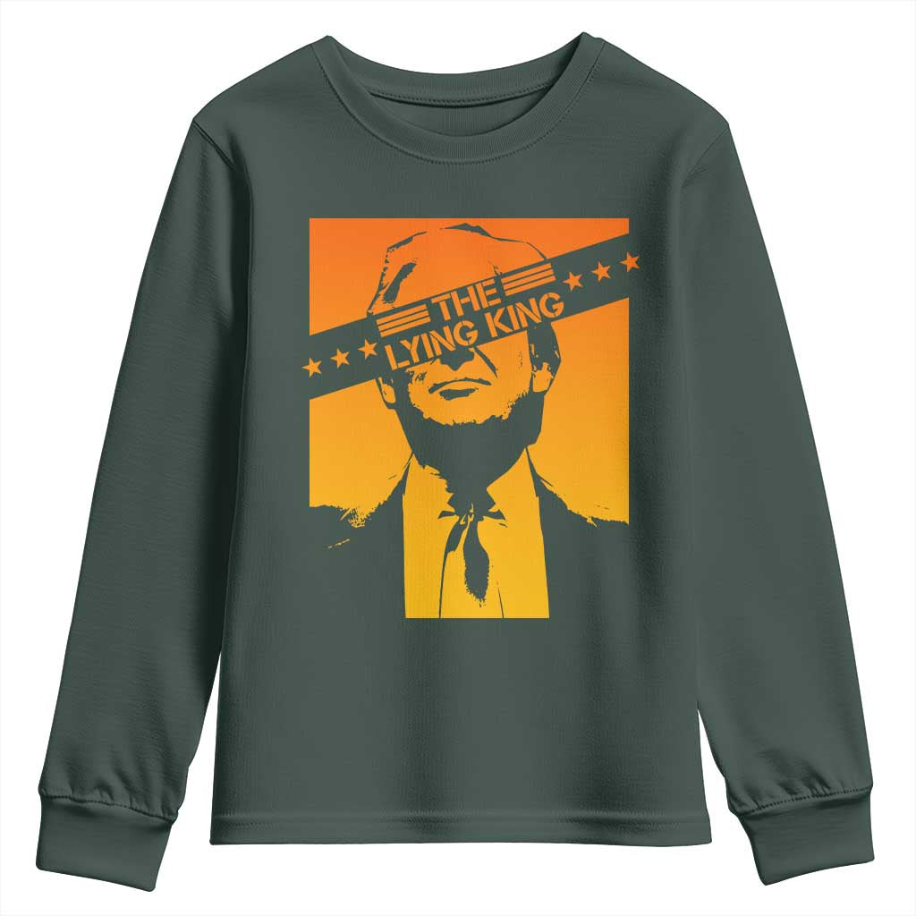 The Lying King Political Satire Youth Sweatshirt Funny Bold Sarcastic Statement Gift