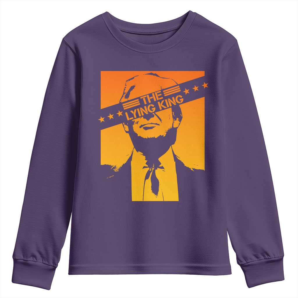 The Lying King Political Satire Youth Sweatshirt Funny Bold Sarcastic Statement Gift