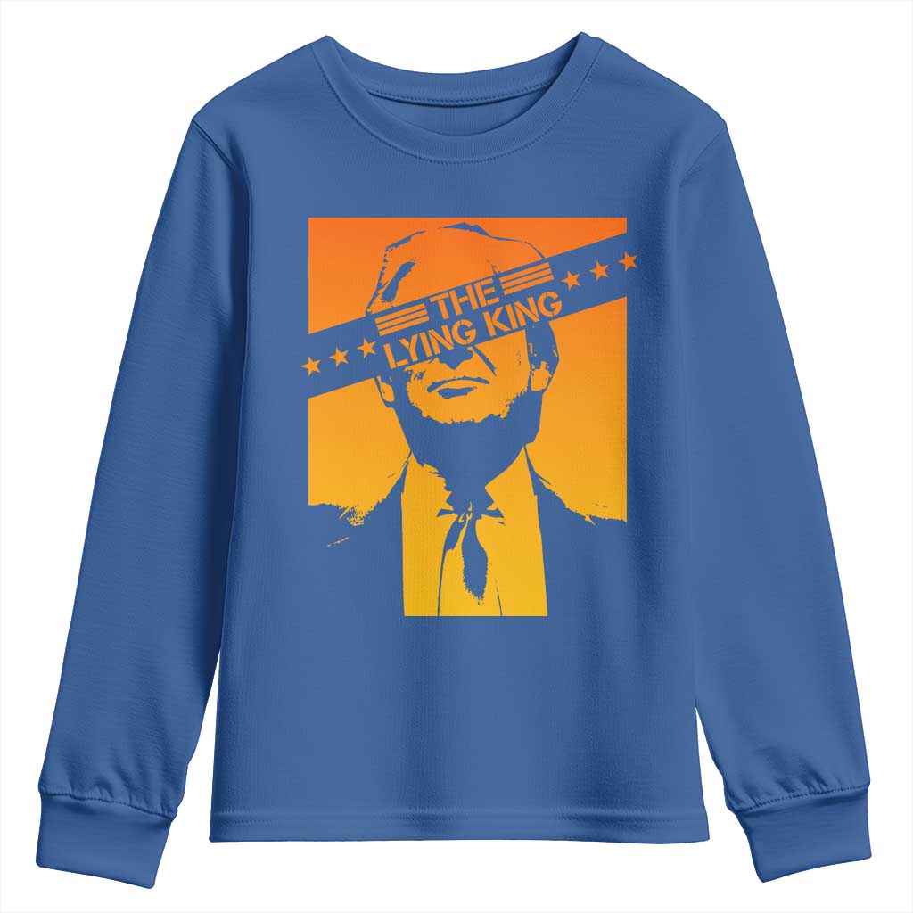 The Lying King Political Satire Youth Sweatshirt Funny Bold Sarcastic Statement Gift