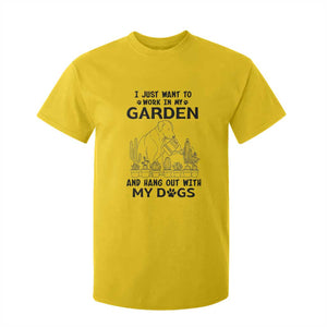 I Just Want To Garden And Hangout With My Dog T Shirt For Kid Gardener Gift TS12 Daisy Print Your Wear
