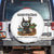 Gardening Because Murder Is Wrong Spare Tire Cover Funny Black Cat Gardener Gift TS12 No hole White Print Your Wear
