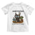 Gardening Because Murder Is Wrong Toddler T Shirt Funny Black Cat Gardener Gift TS12 White Print Your Wear