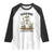Gardening Because Murder Is Wrong Skeleton Raglan Shirt Funny Gift for Gardener TS12 White Black Print Your Wear