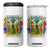 Funny Gardening Because Murder Is Wrong 4 in 1 Can Cooler Tumbler Garden Girl Floral Tarot Graphic - Print Your Wear