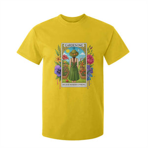 Funny Gardening Because Murder Is Wrong T Shirt For Kid Garden Girl Floral Tarot Graphic TS12 Daisy Print Your Wear