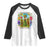 Funny Gardening Because Murder Is Wrong Raglan Shirt Garden Girl Floral Tarot Graphic TS12 White Black Print Your Wear