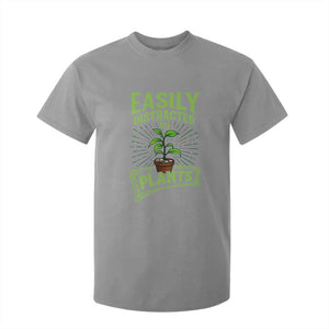 Easily Distracted By Plants T Shirt For Kid Funny Gardening Lover Gift TS12 Sport Gray Print Your Wear