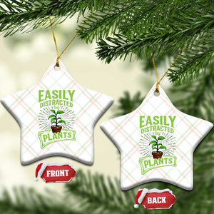 Easily Distracted By Plants Ceramic Ornament Funny Gardening Lover Gift TS12 Print Your Wear