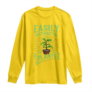 Easily Distracted By Plants Long Sleeve Shirt Funny Gardening Lover Gift TS12 Daisy Print Your Wear